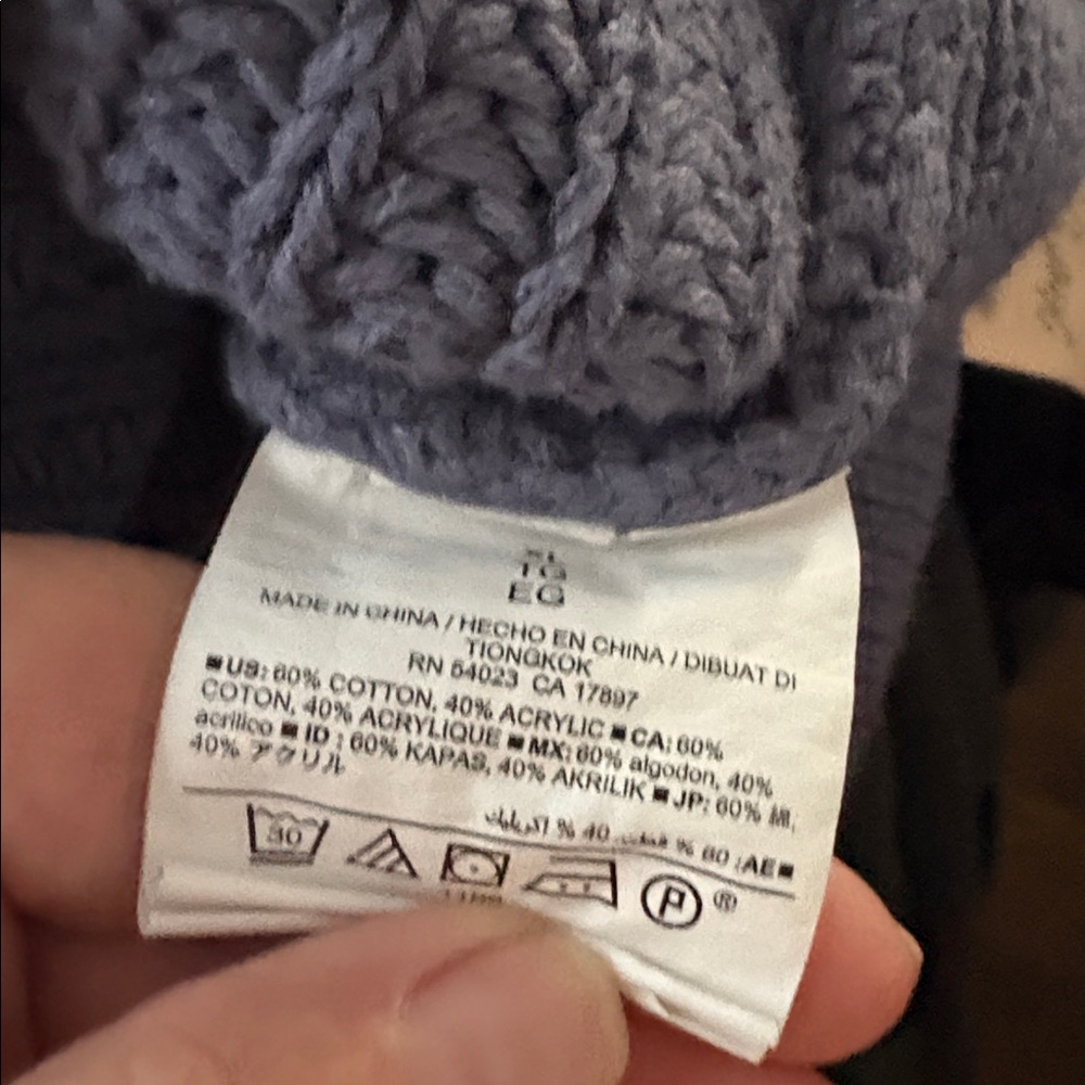 Old Navy Blue Knit Sweater - Picture 4 of 4
